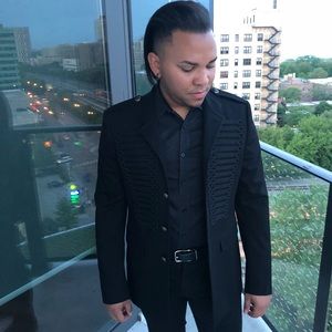 Zara Military Print Blazer